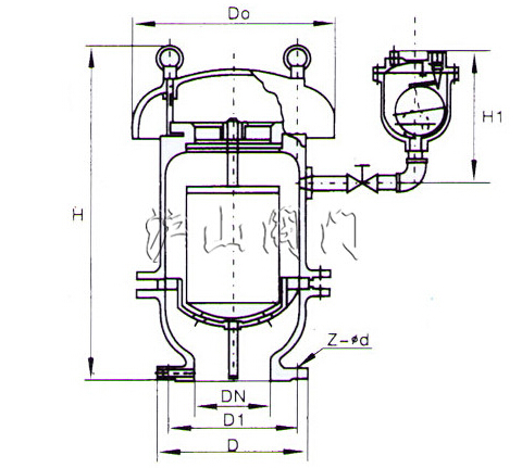 FGP4X复合式高速排气阀结构图
