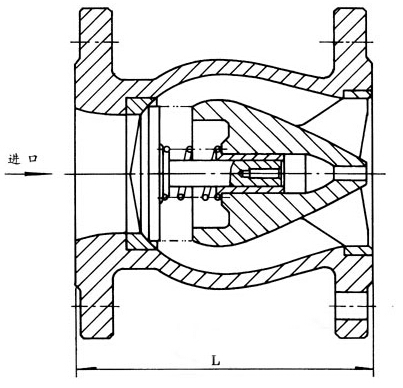静音式止回阀结构