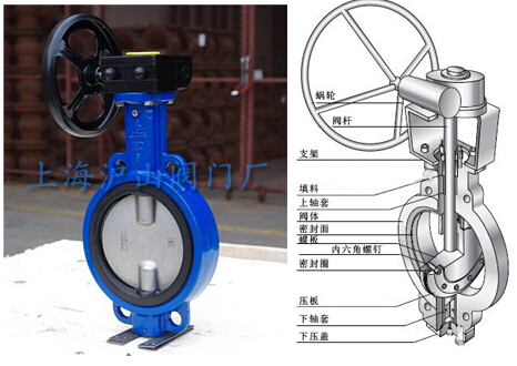 蝶阀的结构图