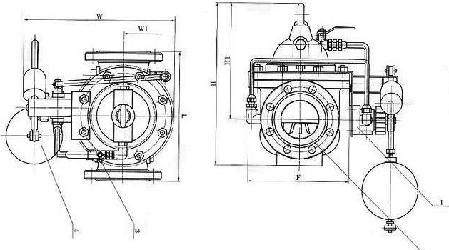 100D定水位阀结构图