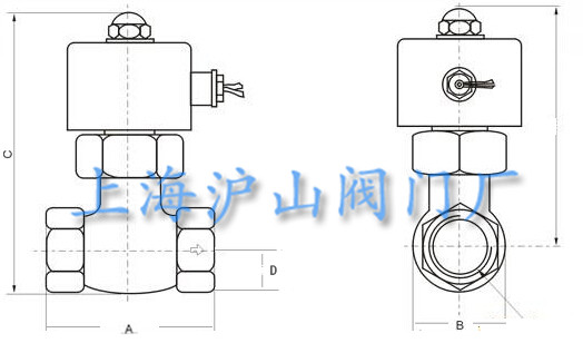 2L系列先导式活塞式防爆型电磁阀结构图