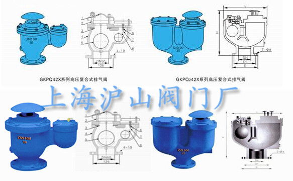 GKPQ42X高压复合式排气阀结构图