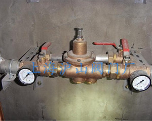 可调式水用减压阀安装实例图