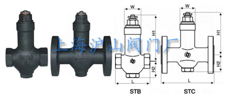 STB可调恒温式疏水阀结构图