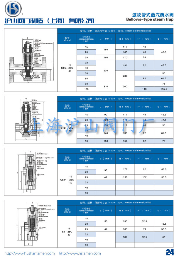 波纹管式蒸汽疏水阀介绍