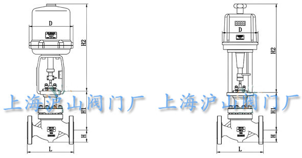 ZRHP电动单座调节阀结构图